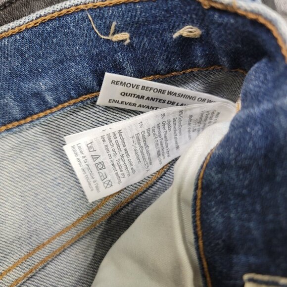 Madewell Denim Slim Demi-Boot Women's Straight Subtle Flared Jeans | Size 26 - Picture 6 of 11